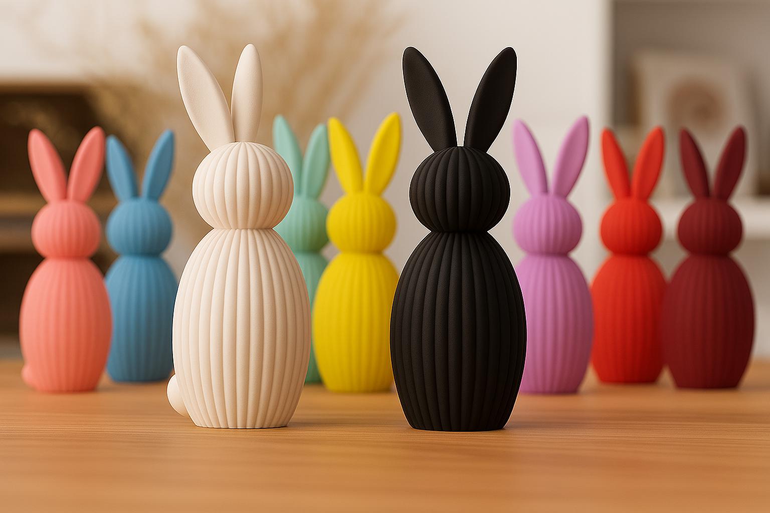 Lapin de Pâques Minimaliste – Décoration Moderne Style Japandi et Scandinave