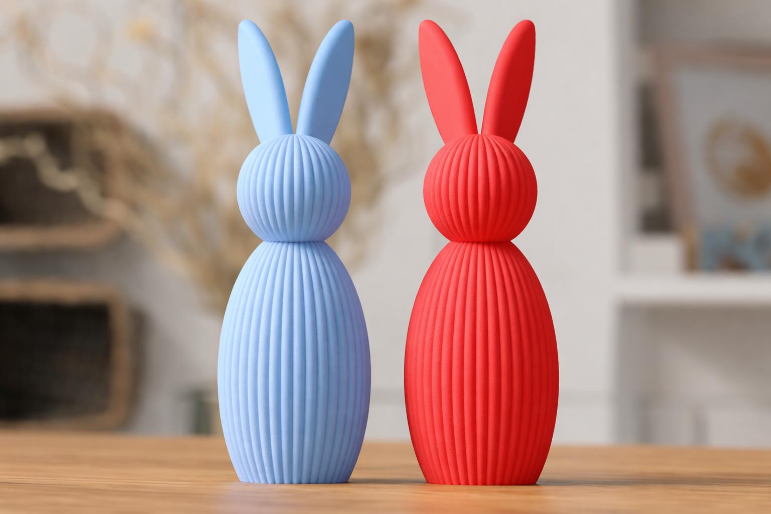 Lapin de Pâques Minimaliste – Décoration Moderne Style Japandi et Scandinave