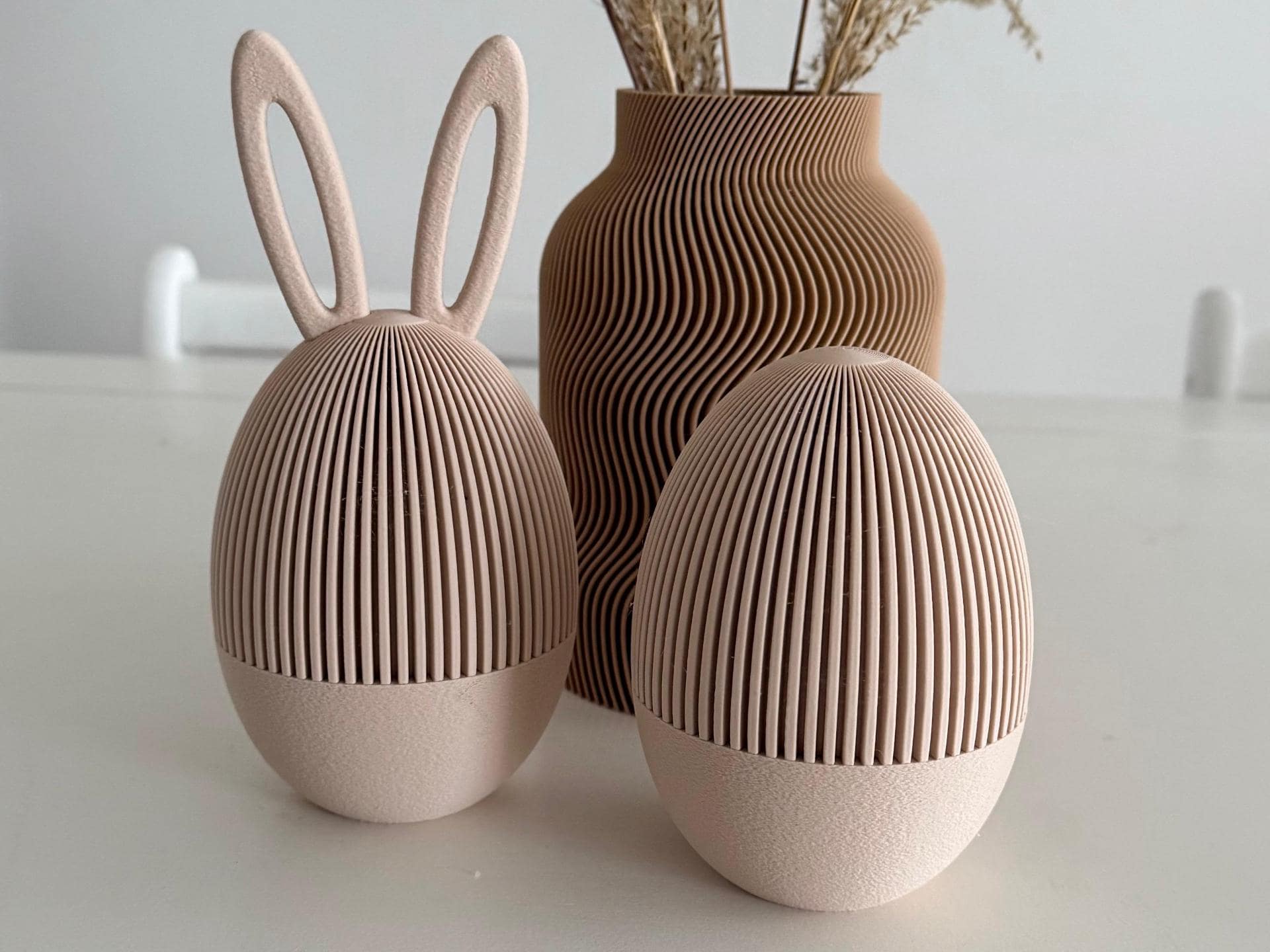 Œuf de Pâques personnalisé style Japandi – Contenant décoratif minimaliste – Easter Egg Decor & Storage