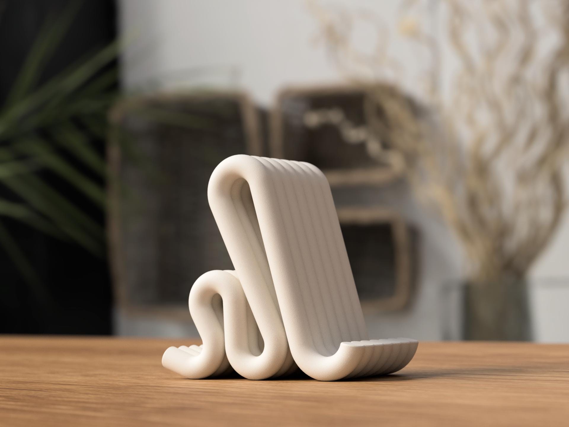 Support Téléphone Personnalisable – Design Moderne pour Bureau et Table de Chevet + Porte-clé Offert