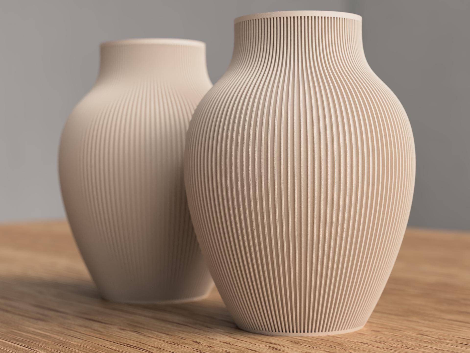 Vase Japandi Tayo au design scandinave minimaliste | Vase décoratif moderne pour fleurs séchées et pampas