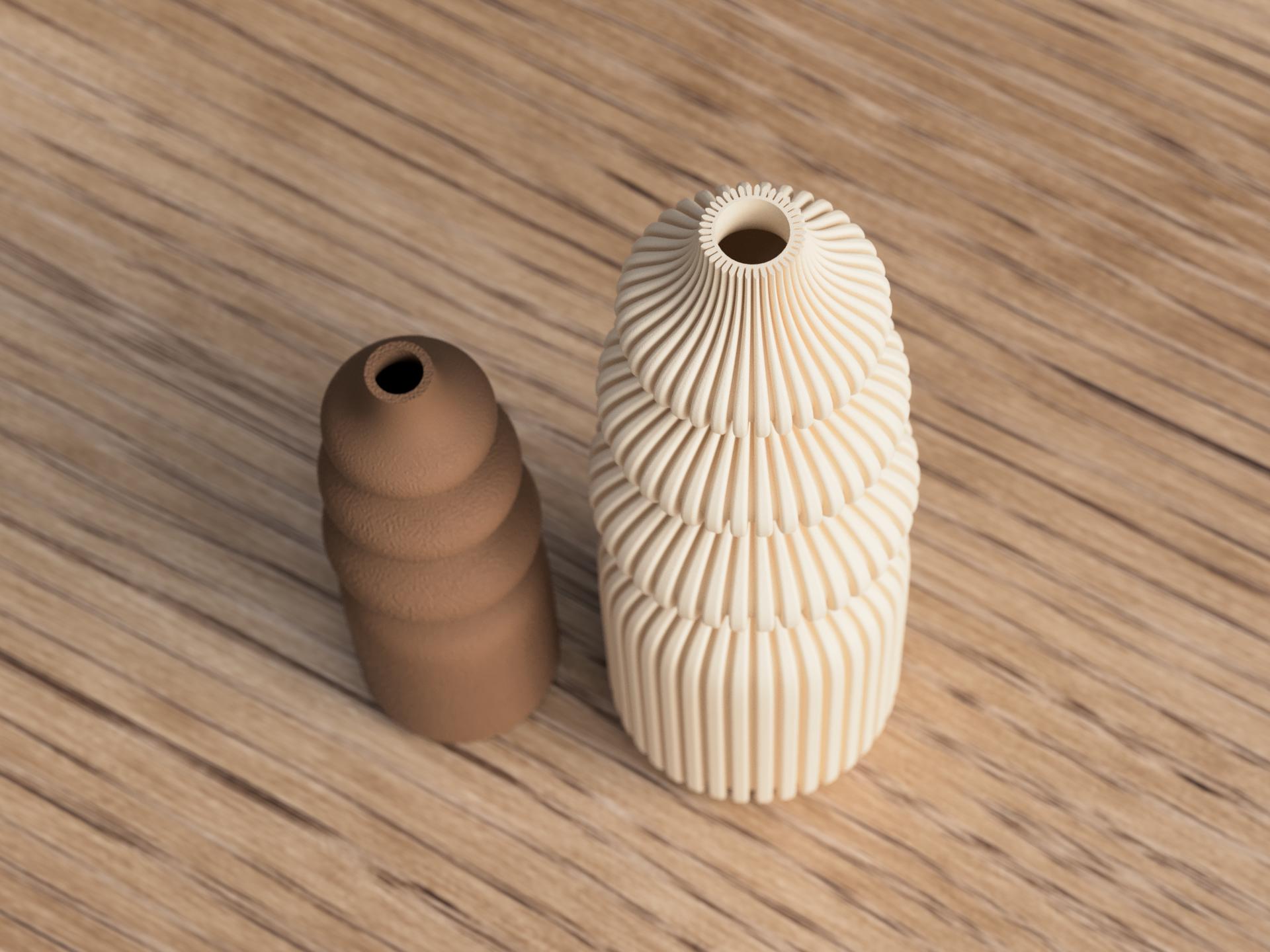 Vase nordique design minimaliste – Décoration moderne imprimée en 3D