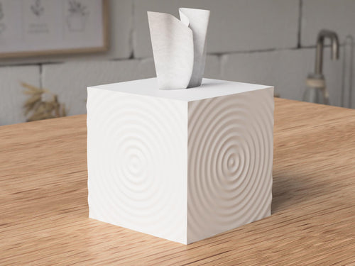 Boîte à mouchoirs design minimaliste – Décoration moderne imprimée en 3D par Flexura3D
Minimalist Design Tissue Box – Modern 3D-Printed Home Décor by Flexura3D