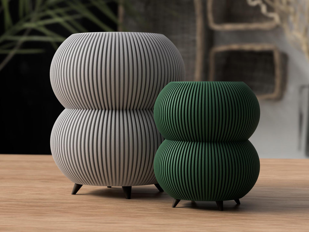 Japandi Planter on Legs with Modern Design – Minimalist Indoor Vase