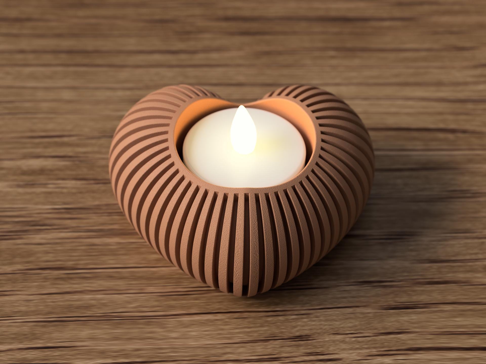 Bougeoir cœur Saint-Valentin – Heart candle holder romantic decor – Valentine’s Day gift par Flexura3D
Valentine’s Day heart candle holder – Romantic decor – Valentine’s Day gift by Flexura3D