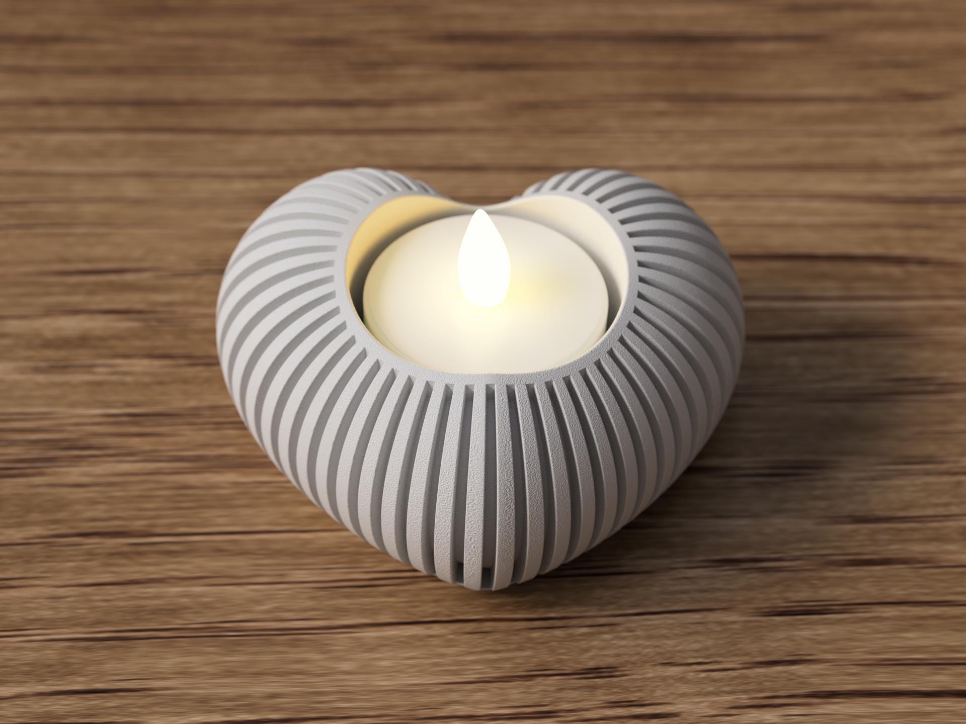 Bougeoir cœur Saint-Valentin – Heart candle holder romantic decor – Valentine’s Day gift par Flexura3D
Valentine’s Day heart candle holder – Romantic decor – Valentine’s Day gift by Flexura3D