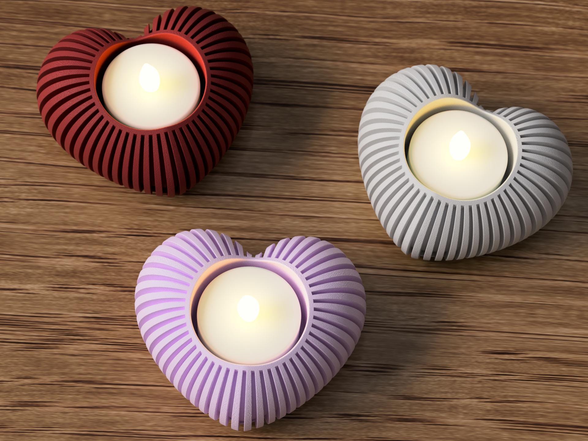 Bougeoir cœur Saint-Valentin – Heart candle holder romantic decor – Valentine’s Day gift par Flexura3D
Valentine’s Day heart candle holder – Romantic decor – Valentine’s Day gift by Flexura3D