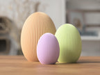 Œufs de Pâques côtelés – Décoration de Pâques moderne par Flexura3D 
Ribbed Easter eggs – Modern Easter decoration by Flexura3D