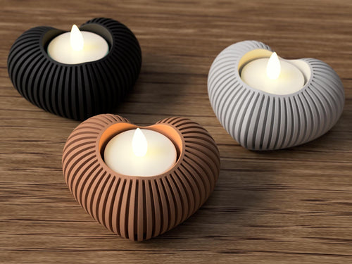 Bougeoir cœur Saint-Valentin – Heart candle holder romantic decor – Valentine’s Day gift par Flexura3D
Valentine’s Day heart candle holder – Romantic decor – Valentine’s Day gift by Flexura3D