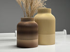 Vase sculptural Japandi | Vase au design texturé haut de gamme pour espaces contemporains