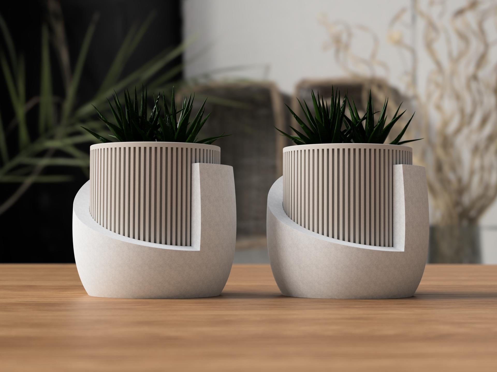 Jardinière Japandi au design moderne et minimaliste – Pot de plante au style scandinave pour intérieur