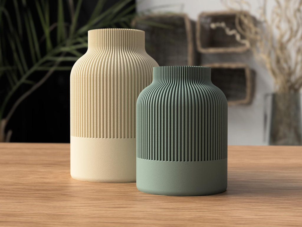 Vase sculptural Japandi | Vase au design texturé haut de gamme pour espaces contemporains