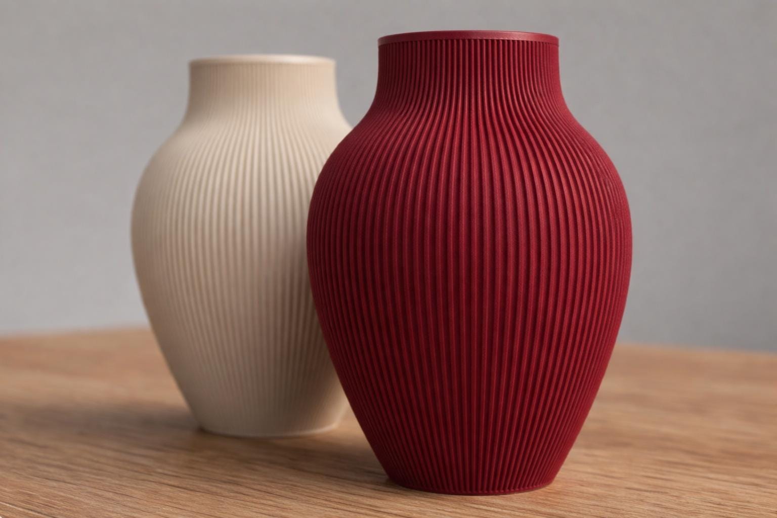 Vase Japandi Tayo au design scandinave minimaliste | Vase décoratif moderne pour fleurs séchées et pampas