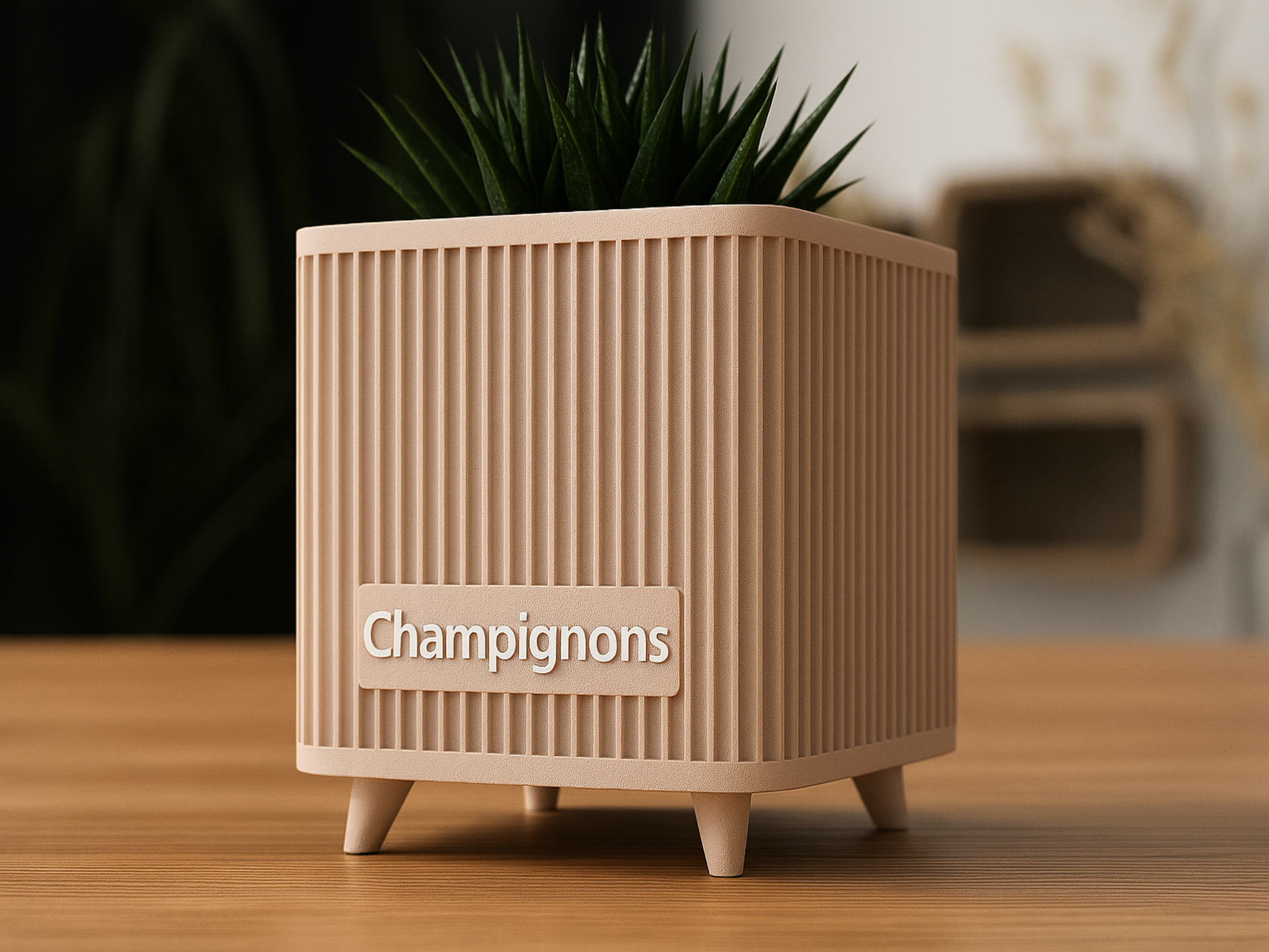Jardinière Carrée Personnalisable – Cache-pot Design Minimaliste sur Pieds
