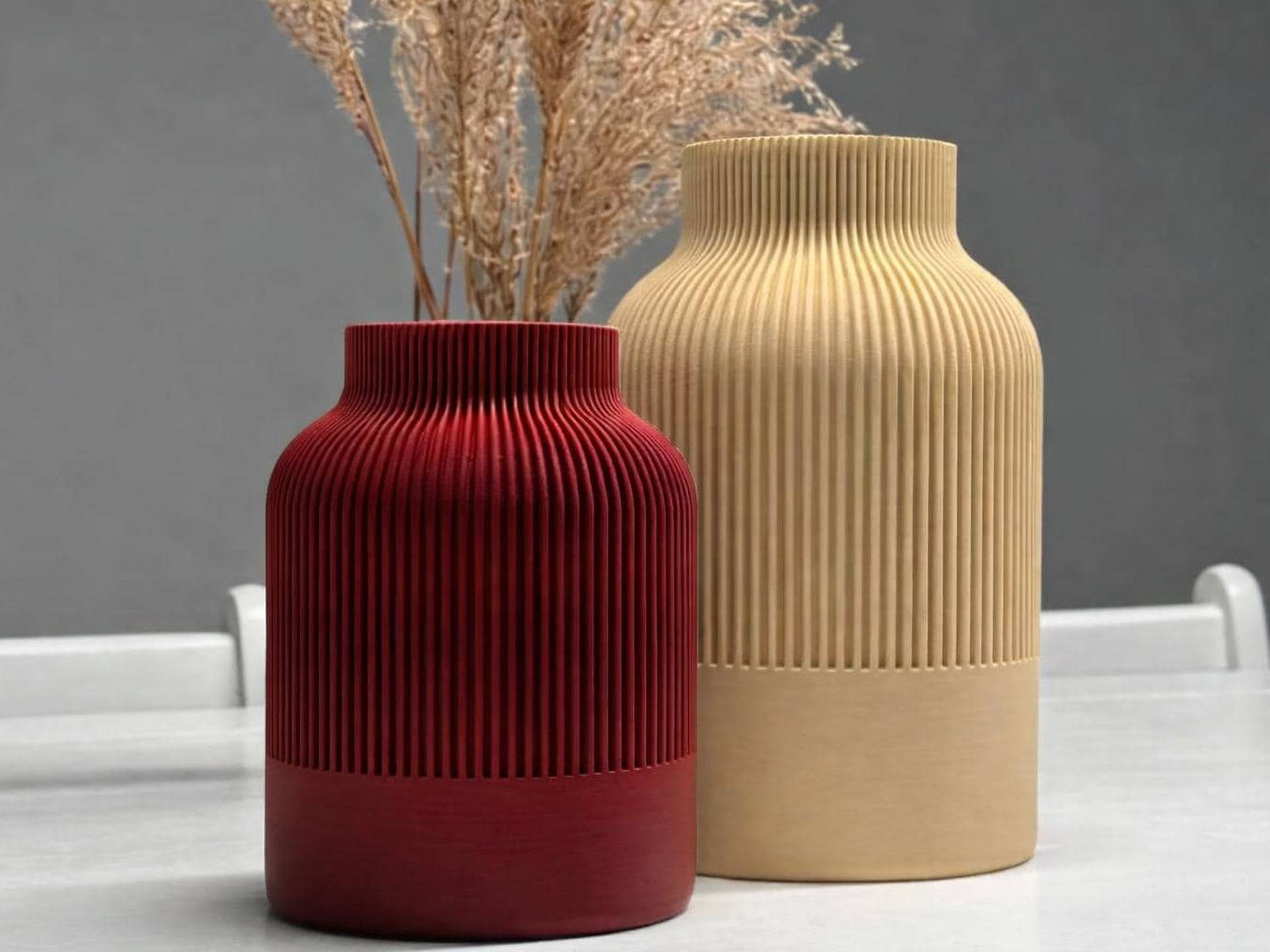 Vase Sculptural Japandi – Vase Design Texturé pour Décoration Moderne